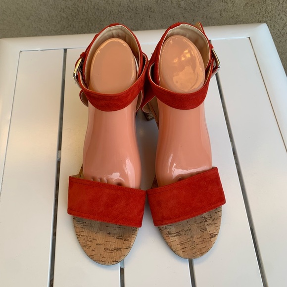 New The Flexx Vera Pelle red suede sandals size 42 - Picture 2 of 13